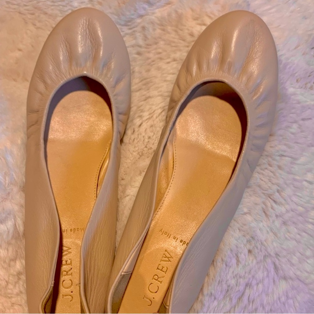 J Crew leather ballet flats
